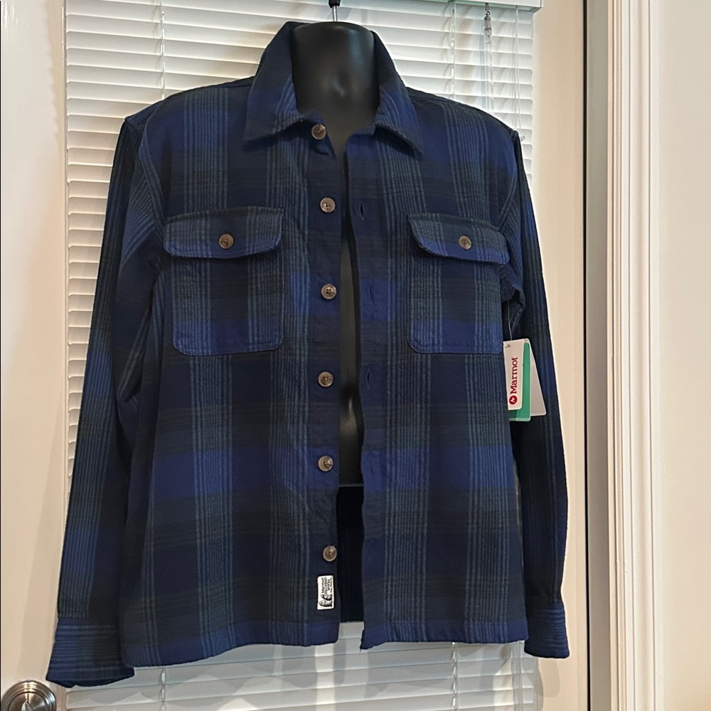 Marmot Incline Heavyweight Long Sleeve Cotton Flannel Shirt - Medium